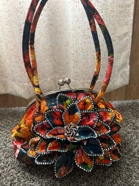 Gorgeous Bling Jeweled Multicolor Bag